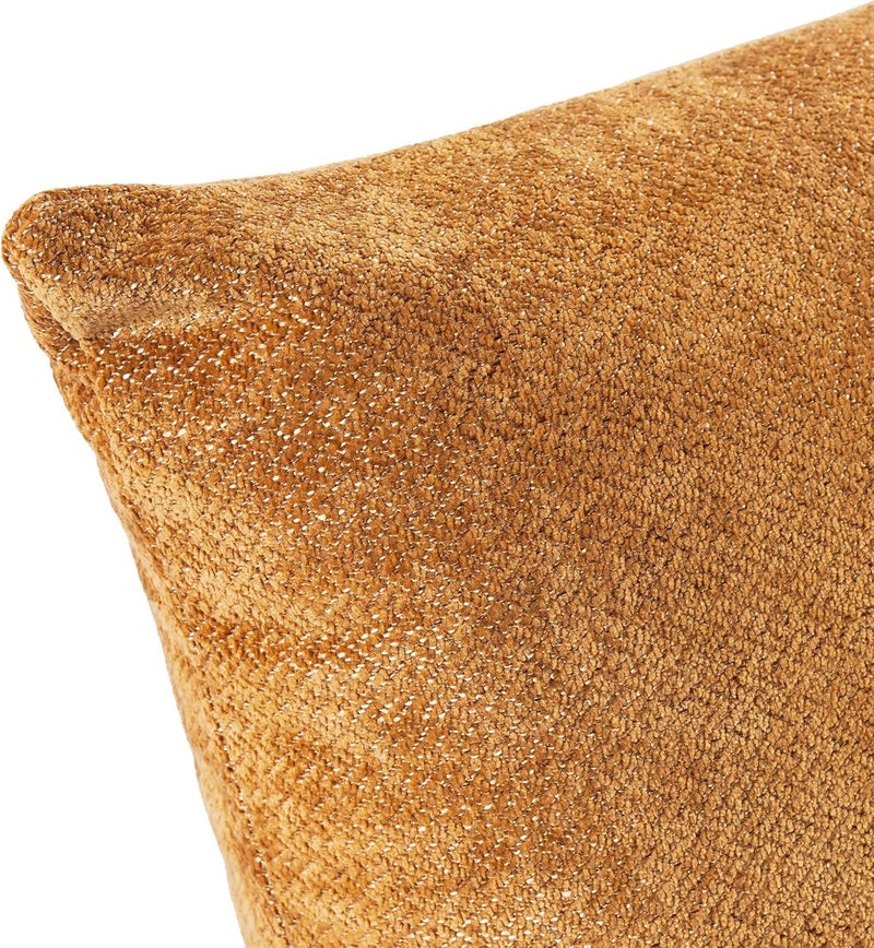 Eminence Home Milano Textured Filled Cushion, Mustard Yellow, 48x48 cm - Image 2